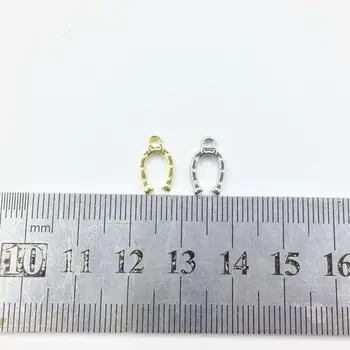 Eruifa 20pcs 7*10mm Pasagos aukso/Sidabro padengtą Cinko lydinys, Pakabukai Pakabukas Papuošalai 