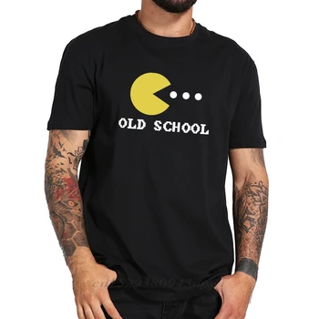 ES Dydis Erdvėje Okupantas marškinėliai Klasikinis Šaudymo Retro Žaidimo Dovana Arcade Žaidėjas Meninio Dizaino Juodos spalvos Medvilniniai marškinėliai