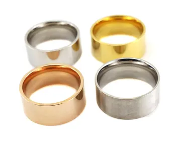 Europos ir Amerikos populiarus retro priedai Paprasta titano plieno žiedas iš nerūdijančio plieno vyrų žiedas