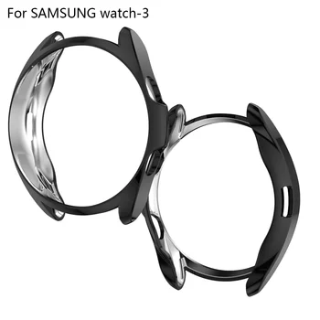 Galaxy žiūrėti 3 Case For Samsung Galaxy žiūrėti 3 45mm 41mm Lankstus TPU Screen protector cover bamperis R840 R850 Atvejais Priedai