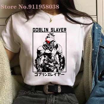 Goblin Slayer marškinėliai Vintage mados Grafinis Marškinėliai Punk stiliaus o-kaklo trumparankoviai Harajuku atsitiktinis viršūnes moteris/vyras Marškinėliai