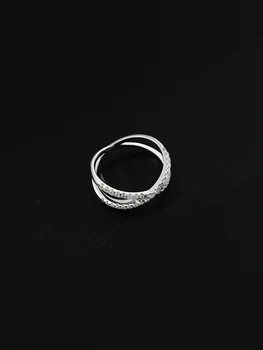GOMAYA Sparkle Susipynusios Žiedas 925 Sterlingas Sidabro Kubinis Cirkonis Piršto Žiedai, Moterų Dalyvavimas Naują Atvykimo Fine Jewelry
