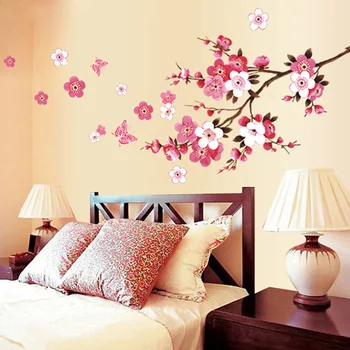 Gražus Sakura Sienų Lipdukai Gyvenimo Miegamasis Dekoracijos 