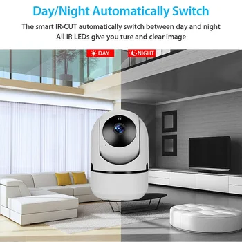 HD 1080P IP Kameros Tuya Smartlife App Saugumo WiFi Belaidė Mini VAIZDO Patalpų Namuose Kamera Alexa 