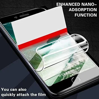 Hidrogelio Kino Screen Protector, iPhone 7 8 Plius 6 6s se 2 2020 m., Minkštas Apsauginė Plėvelė iPhone 