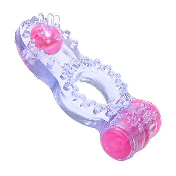 IKOKY Gaidys Žiedas Vibruojantis Žiedas Clit Stimuliatorius Silikono Dvigubą Malonumą Penis Vibratorius, Sekso žaisliukai Vyrams Vyrų Suaugusiųjų Produktus