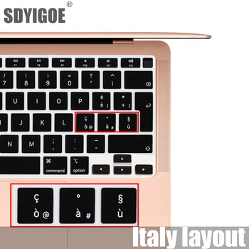 Italijos odos Nešiojamojo kompiuterio klaviatūra plėvelės, Silikoninis klaviatūros viršelis 13Air 2337/A1932/A1466 