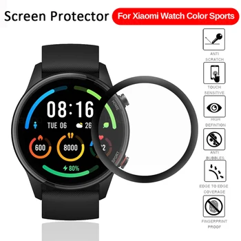 Išmaniųjų Laikrodžių Atveju, + Apsauginė Plėvelė Xiaomi Mi Žiūrėti Spalva Sporto Edition atsparus smūgiams Bamperis TPU Padengti Smartwatch Priedai