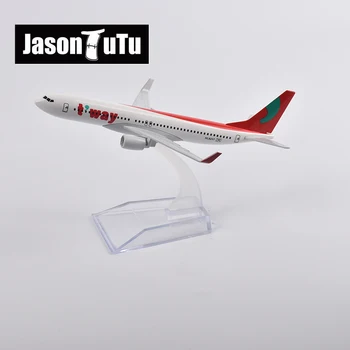 JASON TUTU 16cm Korėja T'way Oro Boeing 737 Lėktuvas Modelis Lėktuvas Modelio Orlaivių Diecast Metal 1/400 Masto Lėktuvų Dropshipping