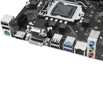 JGINYUE B360 Plokštė LGA 1151 Parama Intel Core i3/i5/i7, 8-oji/9-oji Procesorius DDR4 32G Atmintis VGA+HDMI+DVI Micro-ATX B360M-VDH