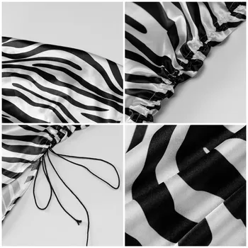 Julissa Mo Zebras Spausdinti Padalinta Nereguliarus Vasaros Suknelė 2021 Backless Dirželio Ilgio Šalis Suknelės Moterims, Seksualus Apynasrio Tvarstis Vestido
