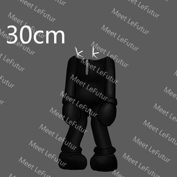 KAW Brian 30cm Ilga Nosis Melas Bearbrickly Duomenys PVC Lėlės Kaw Kolekcinių Modelių Žaislai KAW Brian 30cm 1:1 Originalfake