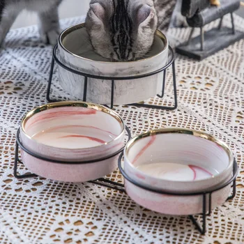 Keramikos Šuns Dubenėlyje Naminių Šunų Maisto, Vandens Marmuro Finansuojančiojo Tiekia Patiekalas Big Cat Priedai Centras Naminių reikmenys