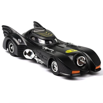 Klasikinio Filmo Automobilių Batmobile Automobilių Lieti Automobilio Modelį Diecasts & Žaislas Metalo Automobilių Surinkimo Garso ir šviesos Modeliavimo Automobilių Žaislas Vaikams dovanų