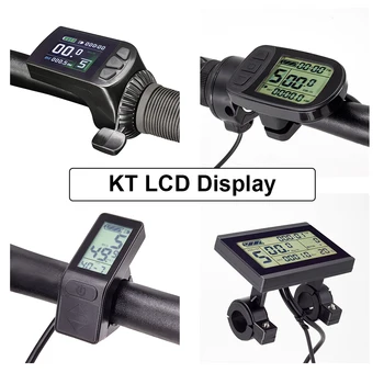 KT LCD Ekranas Kuteng Ebike Ekranas 24V 36V 48V Lcd3 lcd9 lcd5 LCD4 Elektrinis Dviratis Ekranas Elektrinio Dviračio Komplektas KT Valdytojas