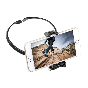 Laisvųjų Rankų Telefono Stovas Nešiojami Pakabinti Ant Kaklo Turėtojas Mount Kit For IPhone Samsung Veiksmų Kamera Kamera Telefono Laikiklis Laikiklis