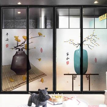 Langų lipdukai balkono palangės miegamajame skaidri neskaidri Kinijos vonios kambarys, gyvenamasis kambarys, vonios kambarys lipnios stiklo