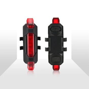 LED Dviračio Žibintas USB Įkrovimo Dviračių Vandeniui Galiniai Šviesos Kalnų Dviratis Dviračio Šviesos Saugos Įspėjamoji Lemputė