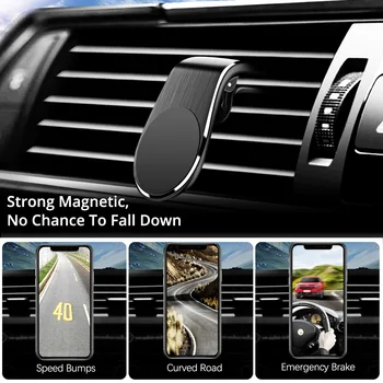 Magnetinio Automobilinis Telefono Laikiklis Iphone11 Universalus Oro Išleidimo Metalo Magnetinių Navigacija, Automobilinis Laikiklis 360 Laipsnių Sukimosi