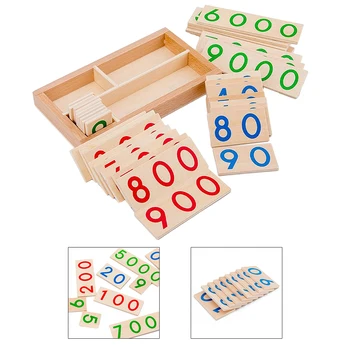 Matematikos Skaičius Kortelė 1-9000 Ikimokyklinio Montessori Matematikos Mokymosi Žaislai