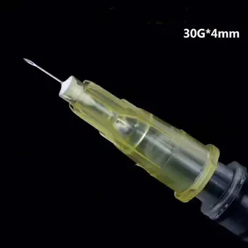 Maža adata 13mm 4mm 25mm vienkartiniai 30G medicinos mikro plastiko įpurškimo kosmetikos sterili adata chirurgijos įrankis