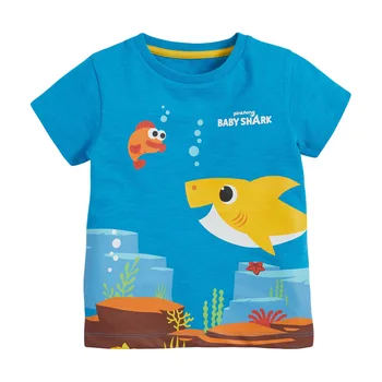 Mažai Specialistė 2021 Naujas Vasaros Marškinėliai Kūdikių Berniukams, Kūdikių Ryklių Populiarus Drabužių Vaikams nuo 2 iki 7 Metų