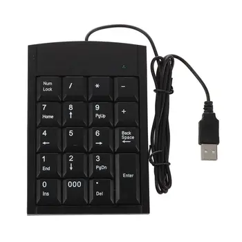 Mini Black USB Numeric Keyboard Klaviatūrą Nešiojamas kompiuteris, PC Kompiuteris