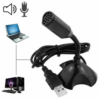 Mini USB Mikrofonas Kondensatoriaus Mikrofonai Nešiojamų PC Kompiuteris, Nešiojamas įrašų Studijoje Dainuoja Žaidimų Transliacijos Mikrofon
