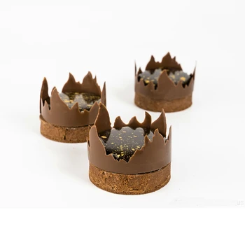 Minkštas Pelėsių 1pc Ugnikalnio Nėrinių Silikoniniai Kilimėliai 3D Vandens Lašo Formos Šokolado 