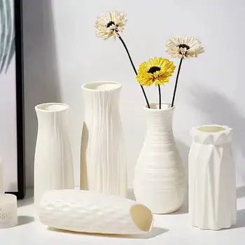 Modernus Origami Gėlių Vaza Dekoro Ir Namų Papuošalas Susitarimą Kambarį Šiaurės Stiliaus Plastikinė Vaza Gėlių Vestuvių Stalo Dekoras