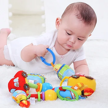 Montessori Kūdikių Pliušinis Žaislas Barškutis Kūdikiui Kramtyti Barška Toddlder Pliušinis Miego Žaislas, Minkšti Kimštiniai Pliušinis Miego Žaislų Kūdikiams, Mergaitėms Dovanų