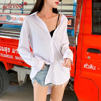 Moterų Pavasario Vasaros Korėjos Drabužių Plius Dydžio Kietieji Ilgai Marškinėliai Mini Suknelė Atsitiktinis Pagrindinio Šifono Paplūdimio Palaidinė 2021 Roupas Feminina