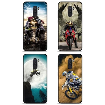 Moto Kreuz Motorrad Sporto Silikoninis Telefono dėklas, skirtas Xiaomi 8 9 9T 10 10T Lite Pro 9 SE Ultra 10 Poco X3 NFC Poco M3 Galinio Dangtelio