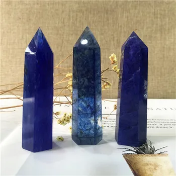 Mėlyna Lydymo Lazdelė Taško Kvarco Kristalai Gydymo Reiki Brangakmenių Feng Shui Namų Apdailos Akmenys
