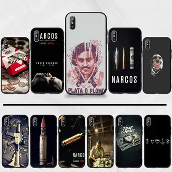 Narcos TV serialas Pablo escobar Spausdinimo Pasirinktinius Nuotraukų Minkštas Telefono dėklas, Skirtas iphone 5 5s 5c se 6 6s 7 8 plus x xs xr 11 pro max