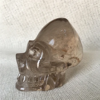 Natūralus Dūminis kvarcas krištolo kaukolės parduoti Akmenys ir kristalai namo apdaila dekoratyvinis kristalų crania