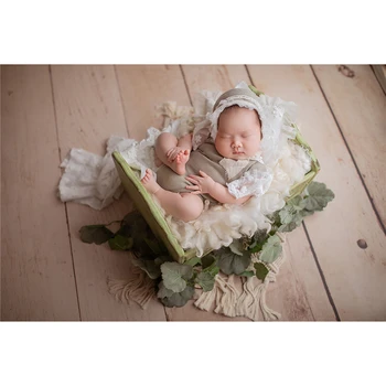 Naujagimio Mergina Foto Suknelės Romper Nėrinių Princesė Suknelė, Skrybėlė Rinkiniai Baby Kūdikių Suvenyrų Nuotraukos Drabužiai 0-3 Mėnesių Nuotrauka Cotumes