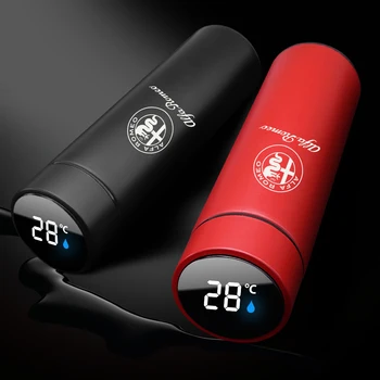 NAUJAS 500ML smart termosas už ALFA ROMEO Mito 147 Automobilių reikmenys Skaitmeninis temperatūros ekranas nerūdijančio plieno kavos puodelis