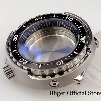 Naujas Aukštos Kokybės 47mm Automatinis laikrodis Atveju 20ATM Vandens Įrodymas tinka NH35A NH36A SKX007 Judėjimo Safyro Stiklas Vienkrypčiai Bezel