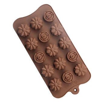 Naujas Mados Gėlių, Rožių Kepimo Forma Silikoninė Šokolado Torto Kepimo Formos Tortas Dekoravimo Pelėsių