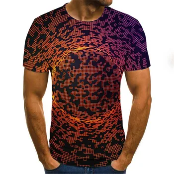 Naujas trumpomis Rankovėmis T-shirt Vasaros vyriški marškinėliai vyriški Laisvalaikio Viršų 3D PrintingT-Marškinėliai Mados O-Kaklo Marškinėliai Didelio Dydžio Streetwear