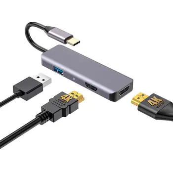 Naujausias Modelis C adapteris USB C Hub su 4K 60Hz HD USB C C Tipo 3.1 Konverteris Splitter usb hub dock for iPad Pro/Macbook Pro