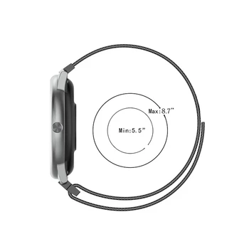 Nerūdijančio Plieno Milano Watchband Apyrankę ant Riešo Juostos Metalo Dirželiai Xiaomi Haylou Saulės LS05 Žiūrėti Magnetiniai Diržu Correa