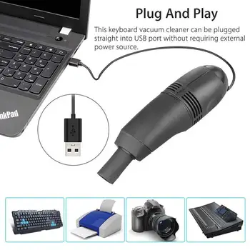Nešiojamas, Mini Šepetys Klaviatūra USB Dulkių siurblys Skirtos Priemonės, Valymo Kompiuterių Naudojimo Viršuje, Telefono, Kompiuterio Klaviatūra M1Q0