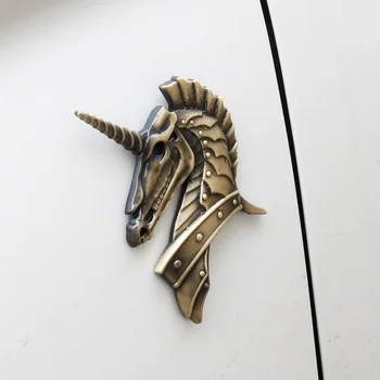 Noizzy Karo Žirgas Senovinių Automobilių Lipdukas 3D Metalo Gyvūnų Emblema 