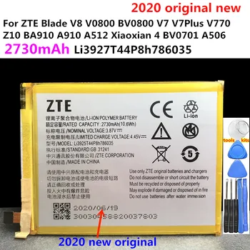Originalus Naujas 2730mAh Li3927T44P8h786035 Baterija ZTE Blade V8 BV0800 V7 Z10 BA910 A910 A512 Xiaoxian 4 BV0701 Baterijos
