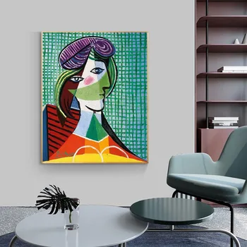 Pablo Picasso Galva, Moteris Drobė Plakatas Paintingwall Art Nuotraukų, Plakatų ir grafikos Sienų Apdailai už Kambarį