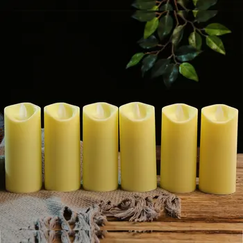 Pakuotėje 6 Nuotolinio Valdymo pulto Led Žvakių Šviesoje Namų Dekoracijas Flameless Baterija Naktį Stalo Lempa Weding Gimtadienio