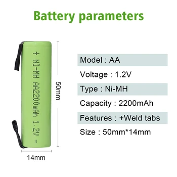 PALO 1.2 V AA Įkraunamos Baterijos AA NiMH Baterijos Nuotolinio Valdymo Elektroninis dantų šepetėlis žaislai LED šviesos Skustuvas Radijo baterijų