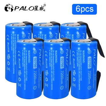 PALO 3.2 V LiFePO4 32700 7200mAh Baterija 35A Nuolat Išleidimo Didžiausias 55A Didelės galios baterija+PASIDARYK pats Nikelio lakštai